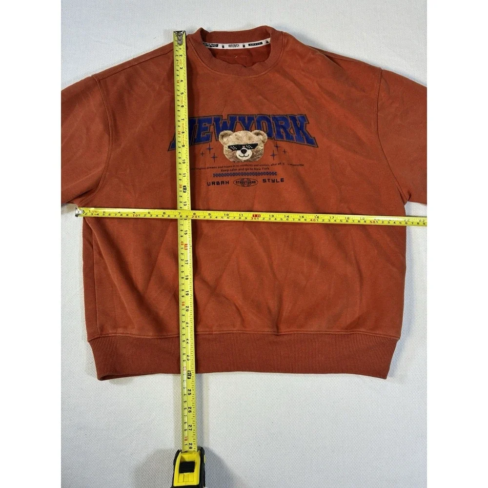 Bravo New York Urban Style Teddy Bear Sweatshirt Orange Youth Size 160‎